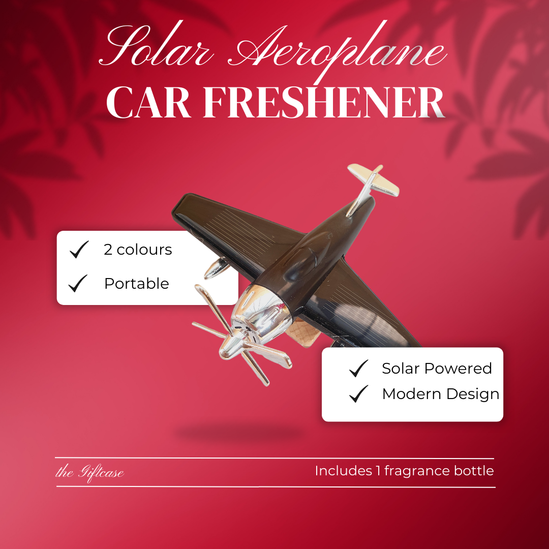 Solar Aeroplane Car Air Freshener