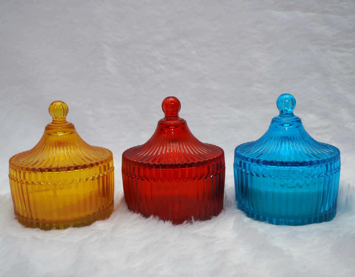 Flat Candy Jar Candle