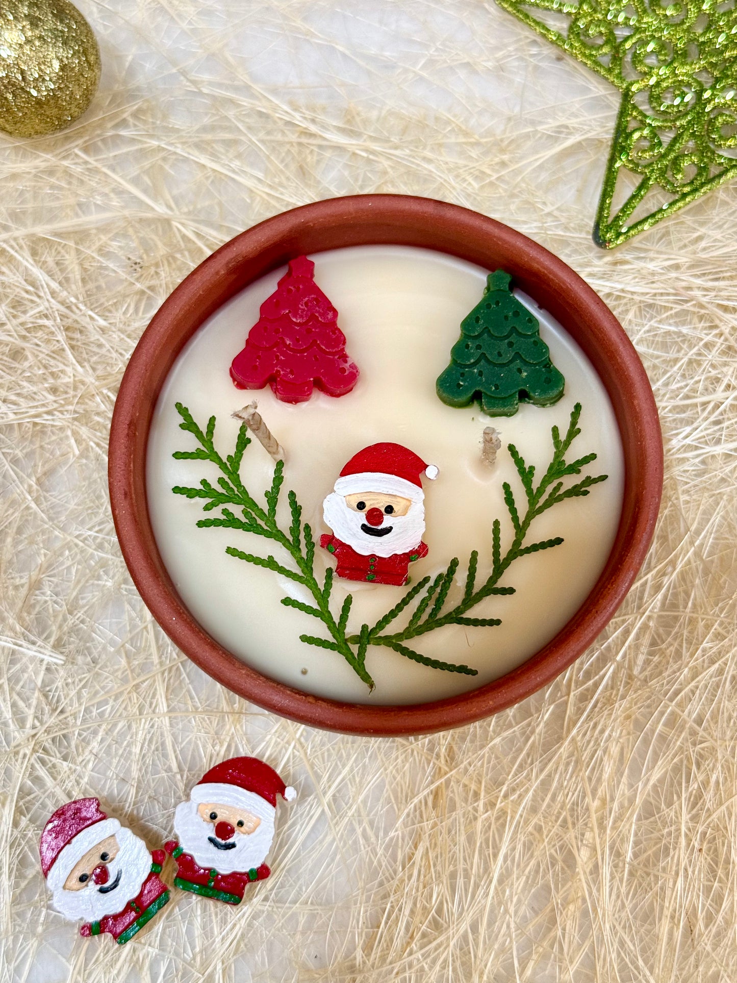Christmas Terracotta Bowl Candle