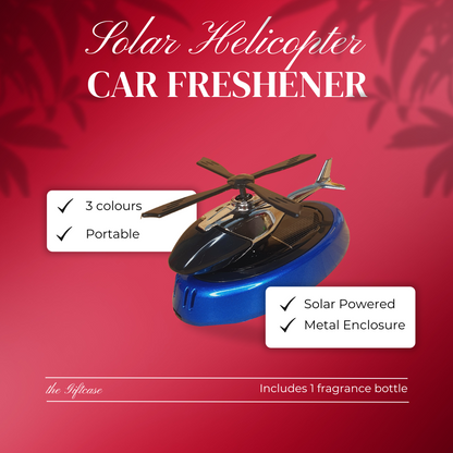 Solar Helicopter Car Air Freshner