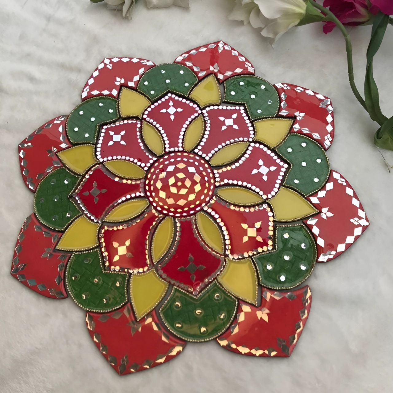 Handmade Acrylic Resin Rangoli