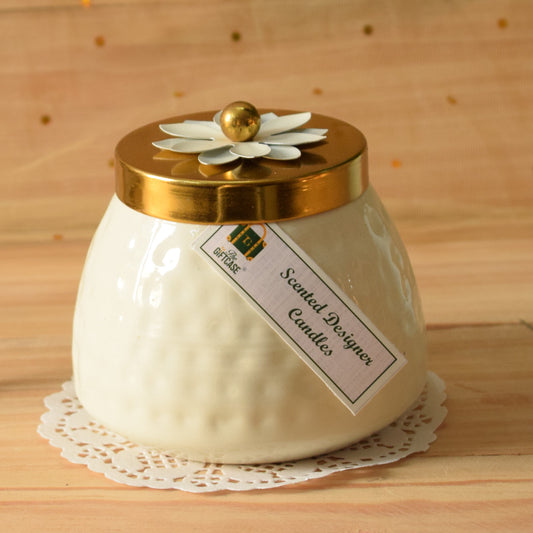 White Matki Candle