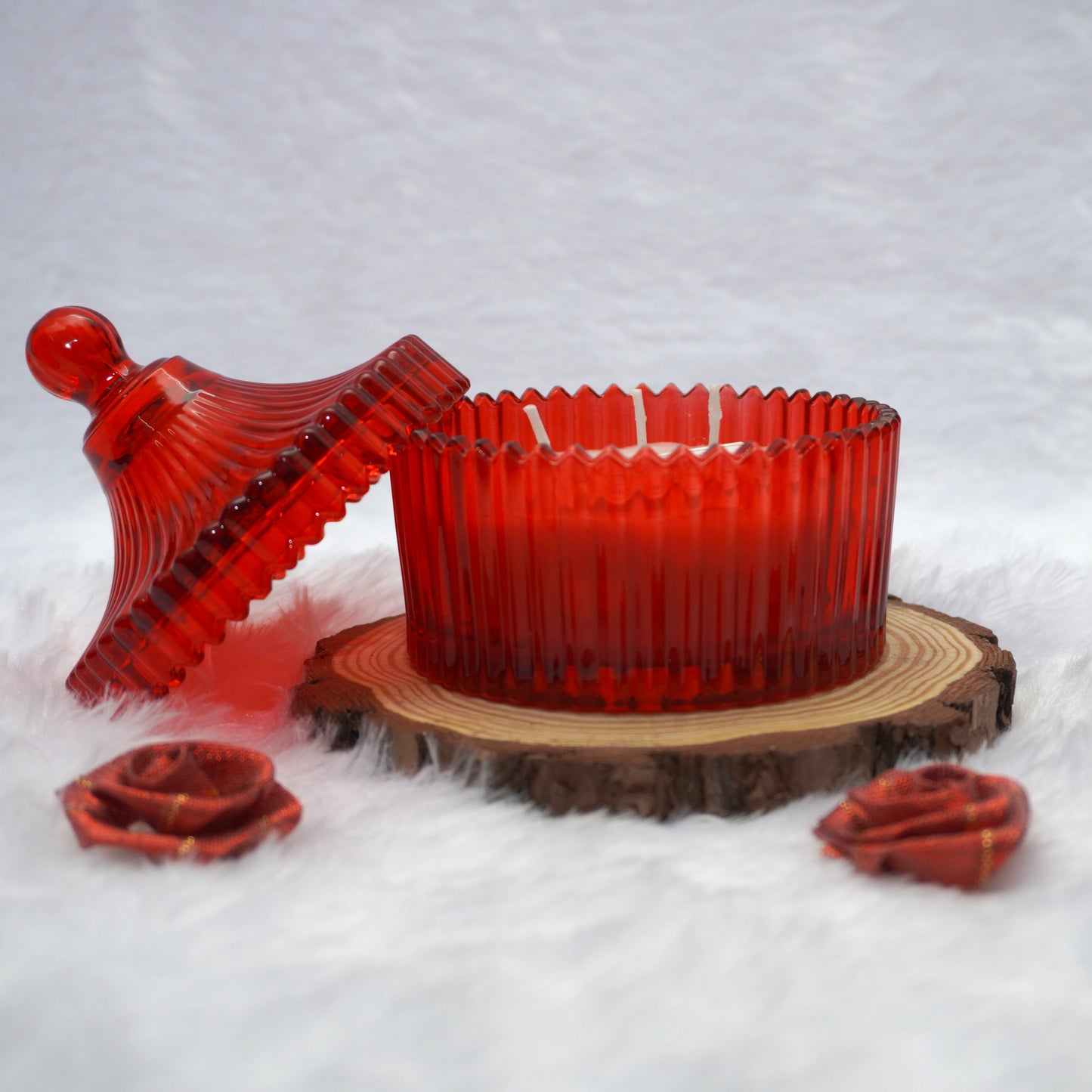 Flat Candy Jar Candle