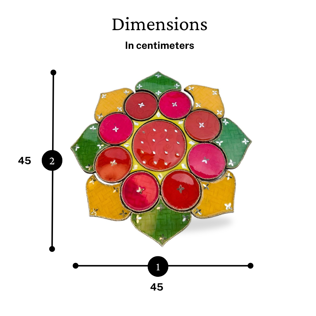 Handmade Acrylic Resin Rangoli