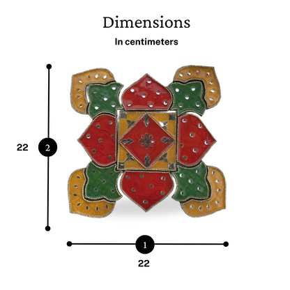 Handmade Acrylic Resin Rangoli (SMALL)