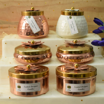 Copper Matki Candle