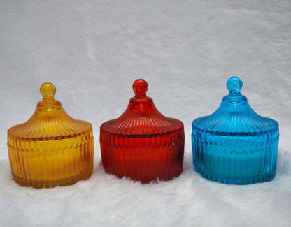 Flat Candy Jar Candle