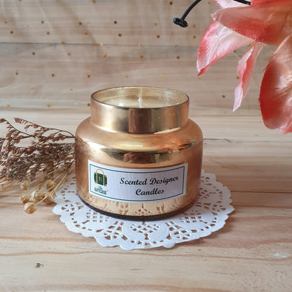 Glass Matki Candle