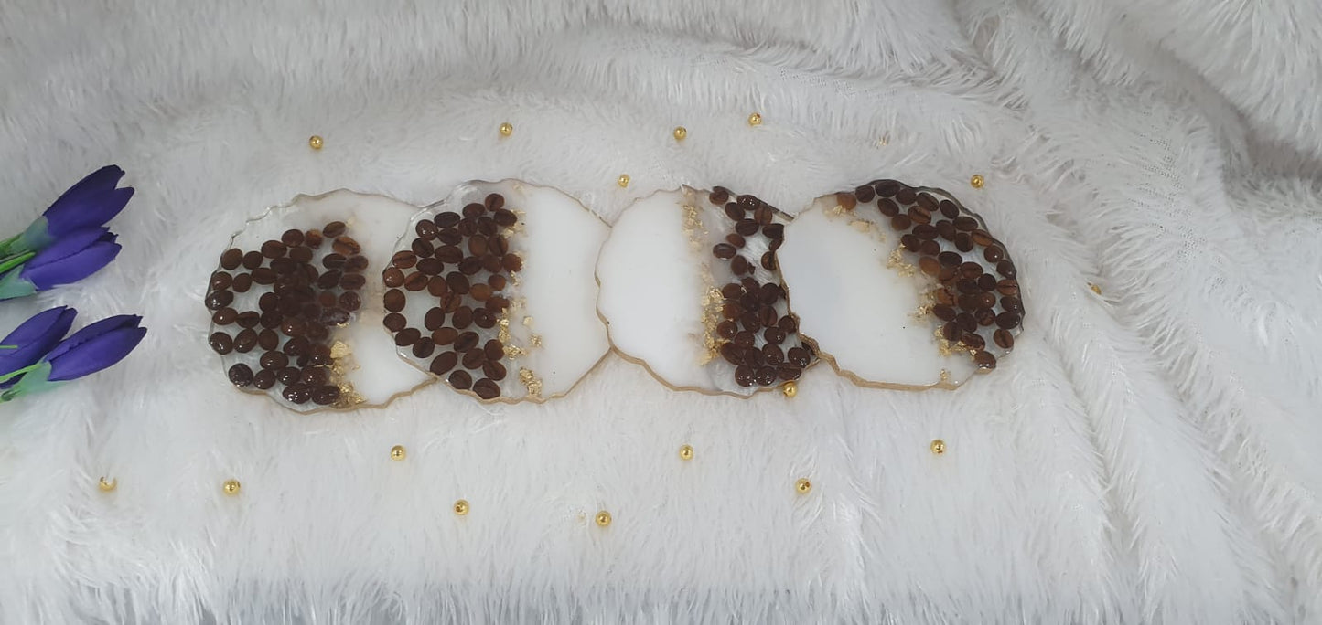 Coffee Beans Resin Coaster
