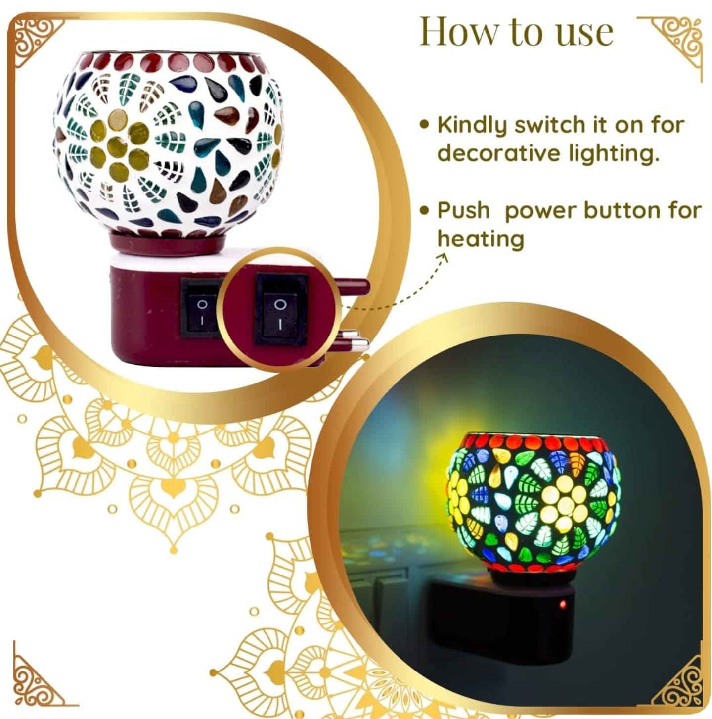 Kapurdani with Night Lamp