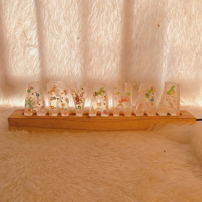 Resin Art LED Name Stand