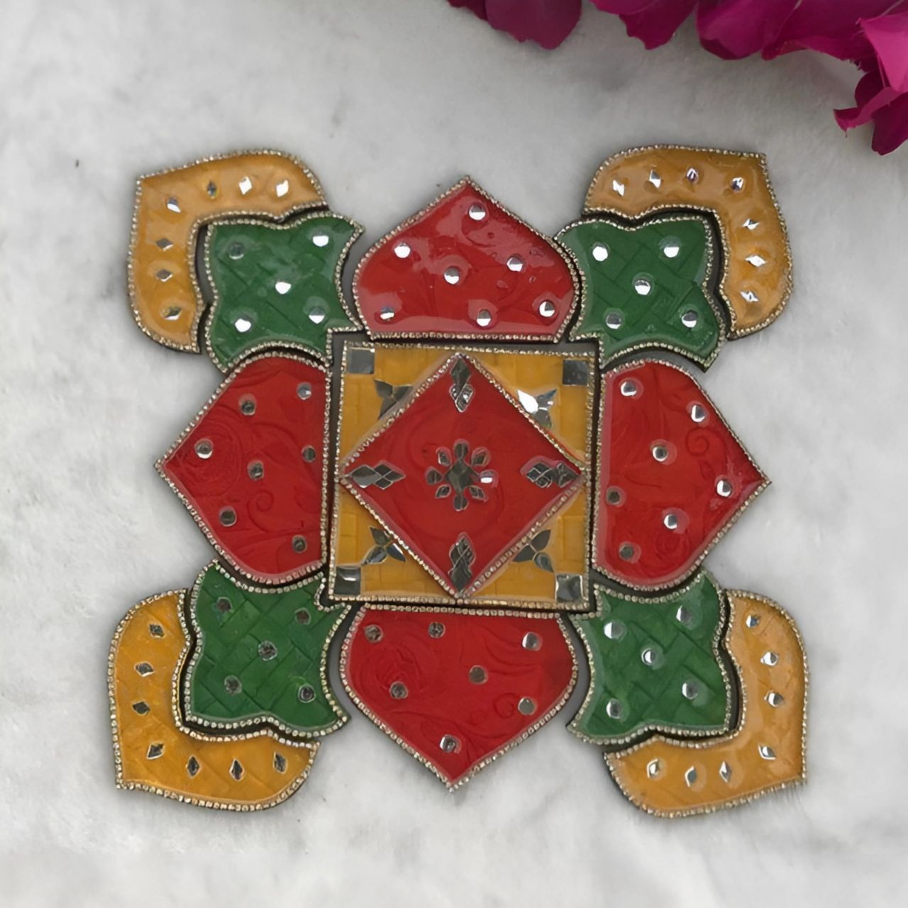 Handmade Acrylic Resin Rangoli (SMALL)